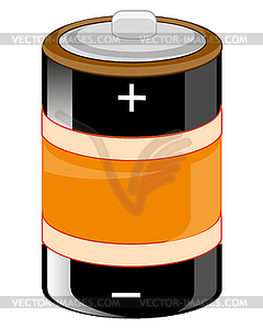 Alkaline battery of round form - vector image