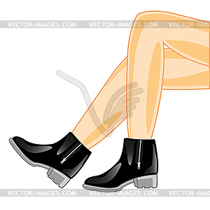 Женские ноги в туфлях