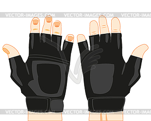 Gloves without finger - vector clipart