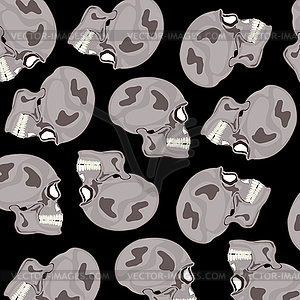 Skull of person pattern - vector clip art