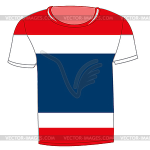 T-shirt flag Tailand - vector clipart