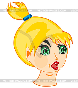 Person of young girl - vector clipart