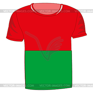 T-shirt flag Madagascar - vector clipart