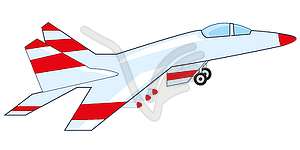 Plane to military aviation - vector clipart