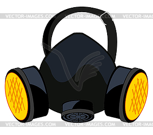 Respirator for protection - vector image