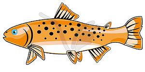 fish in river clipart