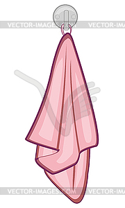 Rose clean towel - vector clip art