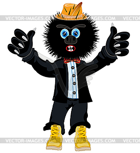 Crock in suit - vector clipart / vector image