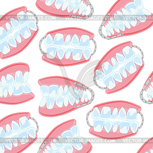 Denture pattern - vector clip art