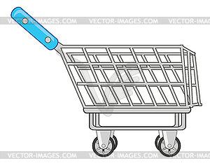 Тележка для покупок - изображение векторного клипарта