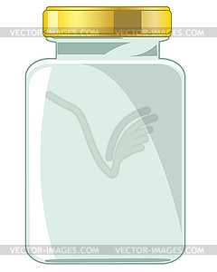 Banks of flow with lid - vector clipart