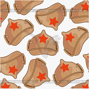 Headgear budenovka is insulated - vector clipart