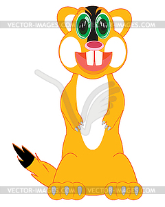 Animal gopher is insulated - vector clip art