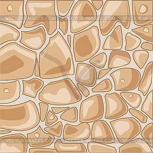 Stone wall decorative wallpaper on gray background - vector image