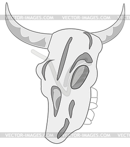 Skull animal is insulated - vector clipart