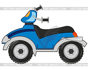 Transport quad bikes is insulated - vector clipart