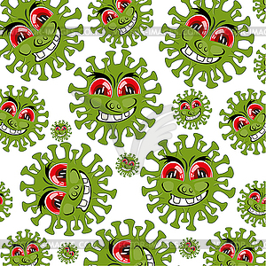 To infections coronavirus decorative background - vector clip art