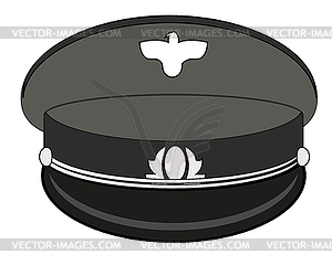 Dienstkappe des Offiziers der deutschen Armee - Vektorgrafik-Design