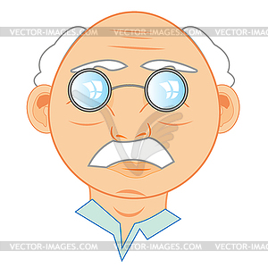 Person elderly men - vector image