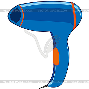 Tools hair dryer for drying and care for hair - vector clip art