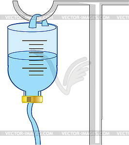 Medical instrument drop counter - vector clipart