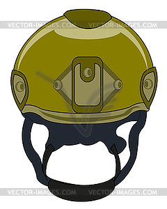 Helmet military tactical is insulated - vector image