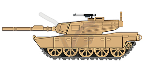 Американский танк abramc изолирован - рисунок в векторном формате