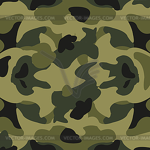 Green year defensive decorative pattern of figures - vector clipart