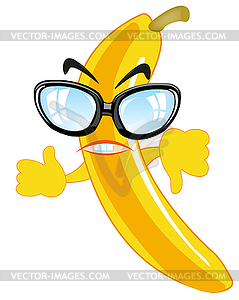 Fruit banana cartoon is insulated - vector clipart