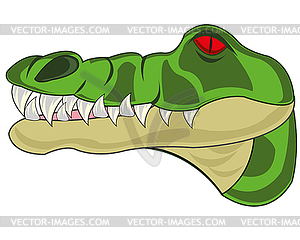 Mug animal crocodile is insulated - vector clip art