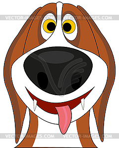 Potret animal dog is insulated - vector clipart