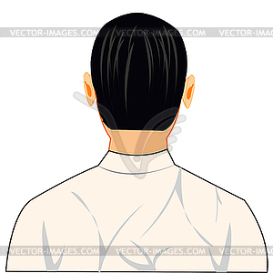 Man type behind is insulated - vector clip art