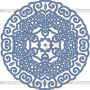 Mandala design element. Culture buddhism. - vector image