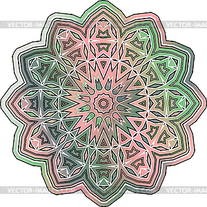 Mandala design element. Culture buddhism. - vector image