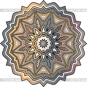 Mandala design element. Culture buddhism. - vector clipart