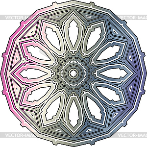 Mandala design element. Culture buddhism. - vector clipart