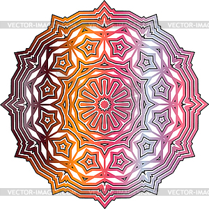 Mandala design element. Culture buddhism. - vector image