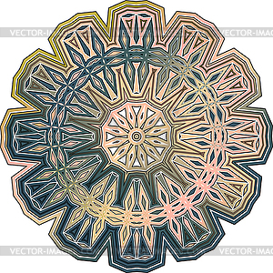 Mandala design element. Culture buddhism. - vector EPS clipart