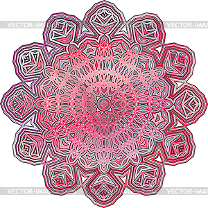 Mandala design element. Culture buddhism. - vector clipart