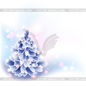 New Year Tree. Christmas tree with gifts - vector clipart