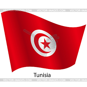 Flag of country Tunisia - vector clipart