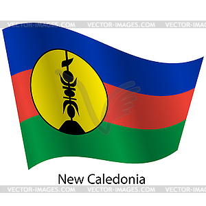 Flag of country New Caledonia - vector clipart