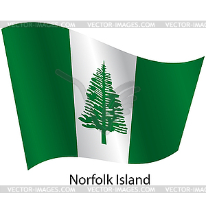 Flag of country Norfolk Island - vector EPS clipart