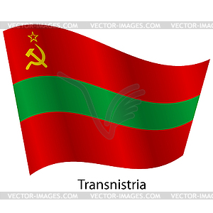 Flag of country Transnistria - vector clipart