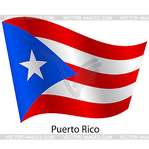 Flag of country Puerto Rico - vector image