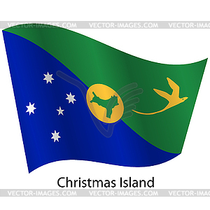 Flag of country Christmas Island - stock vector clipart