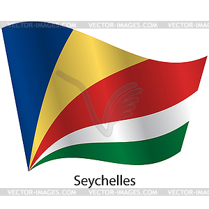 Flag of country Seychelles - vector clip art