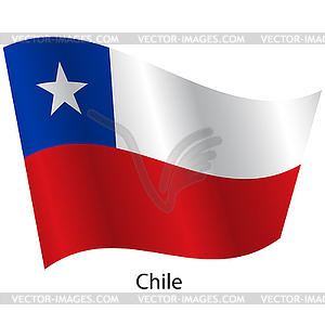 Flag of country Chile - vector image