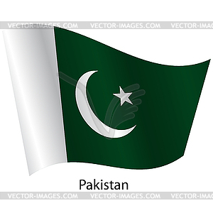 Flag of country Pakistan - vector clip art