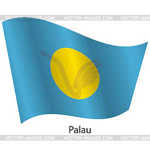 Flag of country Palau - vector clipart